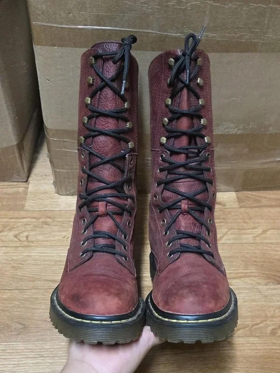 Dr Martens Aleina Foldover Boots Size 7 Women's - Picture 4 of 8